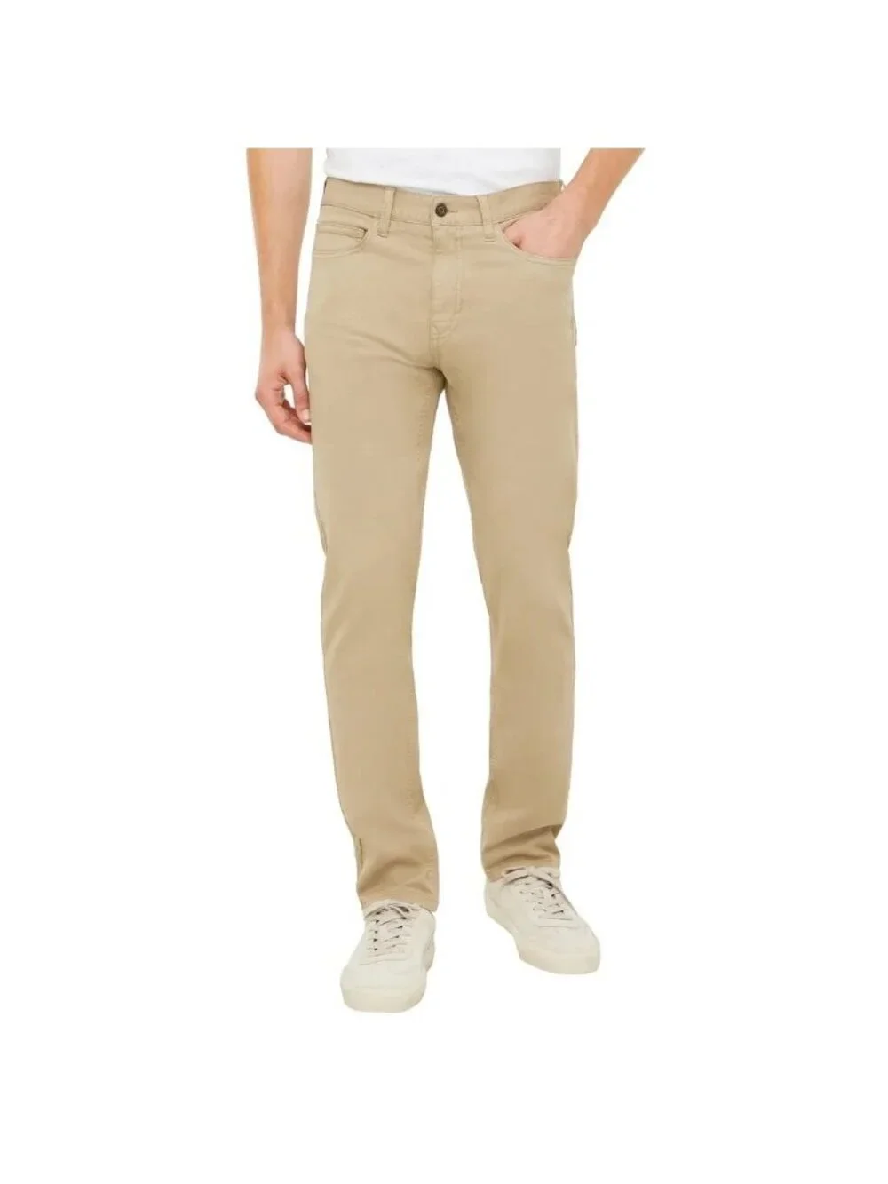 NWT Banana Republic Men's 32x32 5 Pocket Twill Chino Pants Tan Cotton Blend